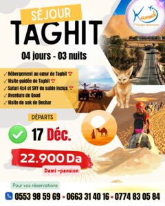Séjour Taghit 2025
